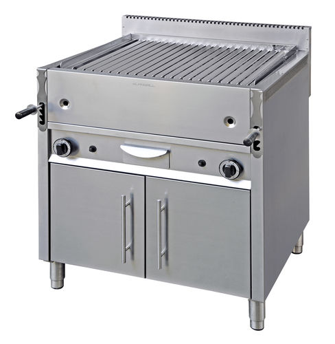 Gas-Grill - LAVA ROCK-GAS  GRILL MOD.800B - ELANGRILL - bodenstehend / Profi