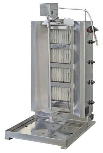 Profi-Kebabmaschine - MOD.GHI 4 GAS WITH 4 GAS BURNERS - ELANGRILL