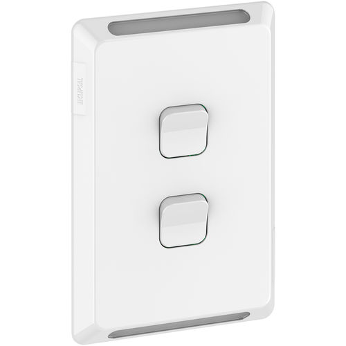 Wippschalter - PRO PLATE SKIN - Clipsal - Einbau / doppelt / modern
