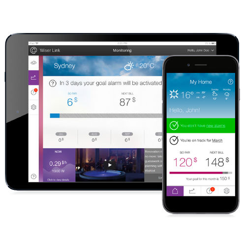 Überwachungssoftware - WISER LINK - Clipsal - Management / für Gebäudeautomation / für Smartphone