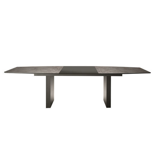 Moderner Tisch - BULL - ORSENIGO - MDF / Keramik / Gestell aus Metall