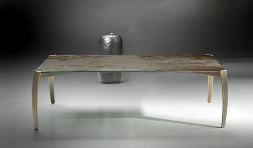 Moderner Tisch - SPIDER - ORSENIGO - Glas / rechteckig