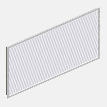 Aluminium-Lüftungsgitter - HDF  - HALTON - rechteckig / für Zuluft und Abluft