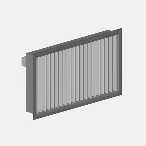 Aluminium-Lüftungsgitter - USL - HALTON - rechteckig / beheizt