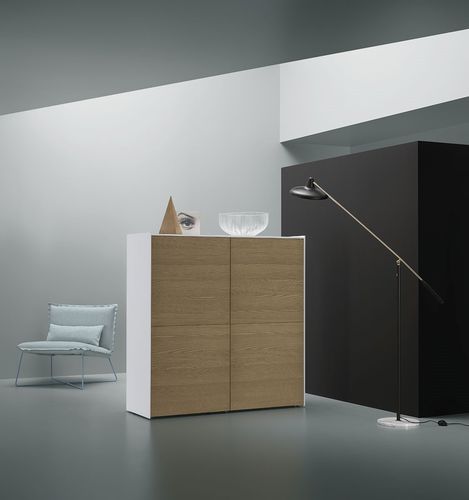 Hohes Sideboard - DAM - md house - modern / Holz / weiß