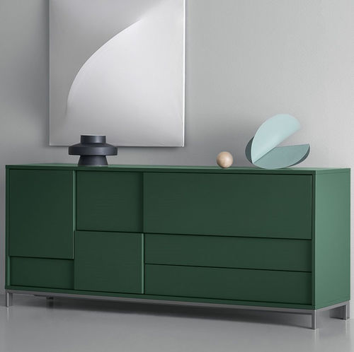 Modernes Sideboard - MAGIDA - md house - lackiertes Holz / grün