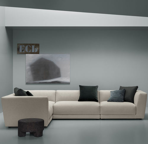 Modulsofa - BORDER UP - md house - modern / Samt / mit abnehmbarem Bezug
