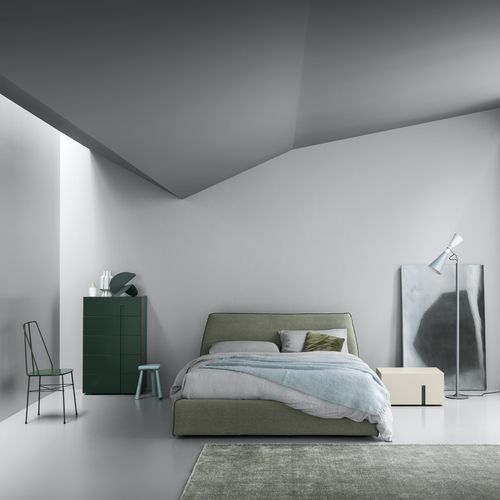 Doppelbett - PEARL - md house - modern / Polster / Kopfteil