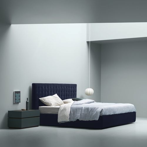 Doppelbett - LINE - md house - modern / Polster / Kopfteil