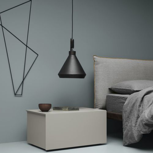 Moderner Nachttisch - SIMPLE - md house - lackiertes Holz / rechteckig / für Privatgebrauch