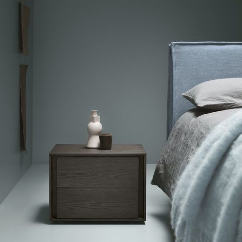 Moderner Nachttisch - AIR  - md house - Holz / rechteckig / mit Schublade