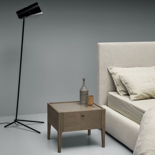 Moderner Nachttisch - LUDWIG - md house - Esche / rechteckig / mit Schublade