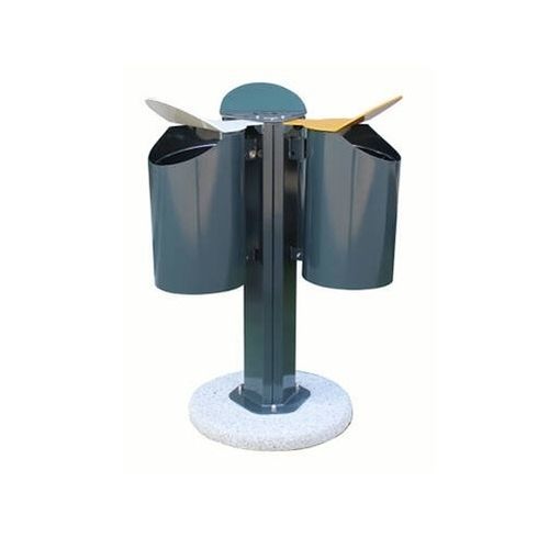 Park-Abfallbehälter - COROLLA - Calzolari - System / bodenstehend / Metall