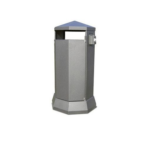 Park-Abfallbehälter - MIZAR - Calzolari - Stahl / Beton / mit integriertem Aschenbecher