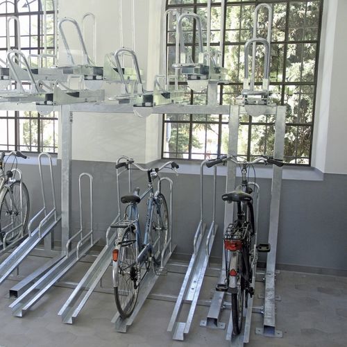 Fahrradparksystem - Calzolari - mit 2 Einschüben / schräg
