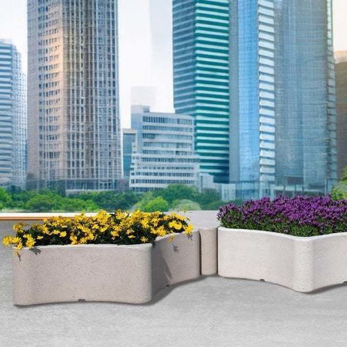 Moderne Bank - SISTEMA GINKO - Calzolari - Verbundwerkstoff / Beton / Kunststein