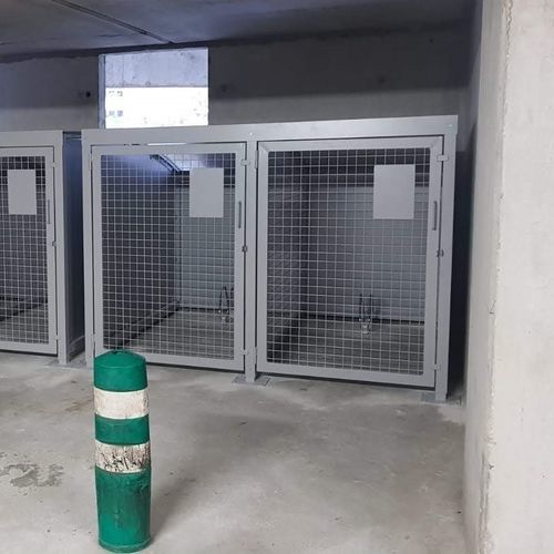 Gesicherter Fahrradunterstand - Boavélo - ALOES RED - Stahl / Aluminium / für öffentliche Bereiche