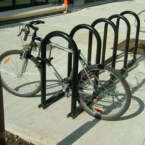 Bodenstehende Fahrradstütze - Trombone - ALOES RED - für öffentliche Bereiche / verzinkter Stahl / für professionellen Einsatz