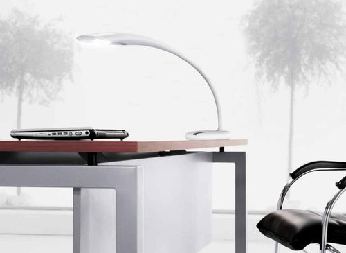 Bürolampe - NEO-SWAN - NLX - Aluminium / originelles Design / mit Kabel