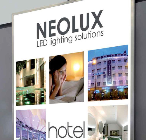 Wandmontiertes LED-Paneel - NEO-CADRE A3 - NLX - hinterleuchtet