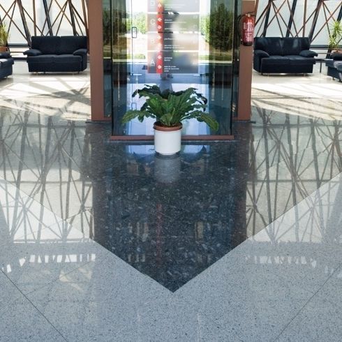 Granit-Doppelboden - GRIS PARGA - ACCESS FLOOR POLYGROUP - Stahl / galvanisiertem Stahl / Zement