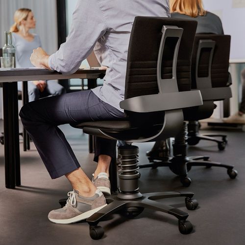 Moderner Bürostuhl - Aeris 3Dee - Aeris GmbH - für den Innenraum / Wolle / Leder