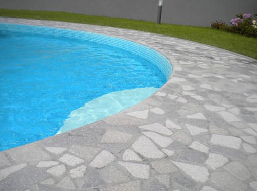 Kunststein-Fliesen - CONSOLARE : GREY-BLACK - La Pietra Compattata - matt / für den Innenraum / für Poolrand