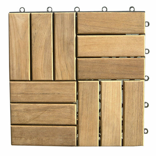 Teakholz-Gitterrost - D-C - La Hutte - PVC