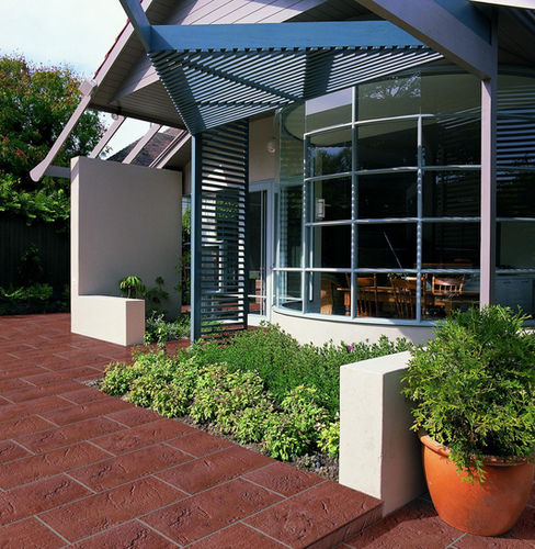 Betonplattenbelag - COTTO DI PIEVE RED - MASPE PAVINGS - Kunststein / für Außenbereich / Fußgänger