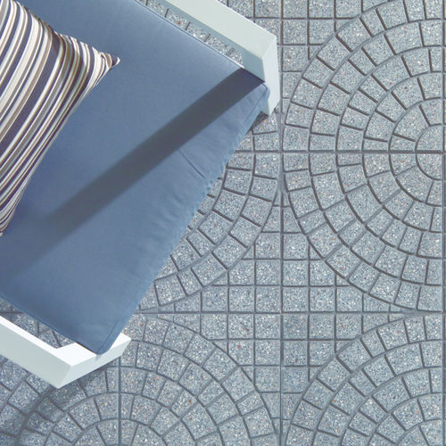 Betonplattenbelag - GREY KARST CIRCULAR PAVÉ - MASPE PAVINGS - Kunststein / für Außenbereich / Fußgänger