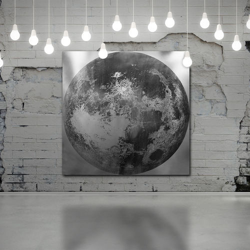 Dekorplatte für Wand - Luna - Planium - Verkleidung / Stahl / für Gewerbegebrauch
