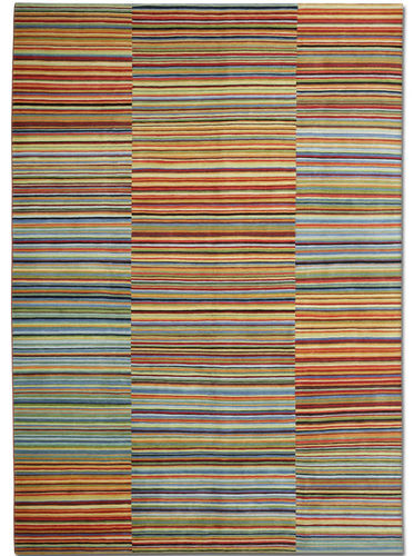 Moderner Teppich - HARLEQUIN - DESIGNERCARPETS Drechsle - Streifenmuster / Wolle / rechteckig