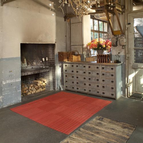 Moderner Teppich - Iran - DESIGNERCARPETS Drechsle - Streifenmuster / Wolle / rechteckig
