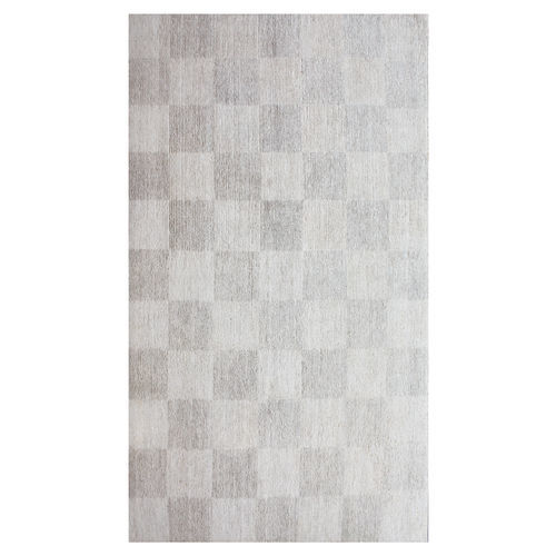Moderner Teppich - Ofelia - DESIGNERCARPETS Drechsle - Karomuster / Hanf / rechteckig