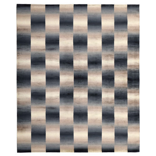 Moderner Teppich - Biarritz - DESIGNERCARPETS Drechsle - Karomuster / aus Bambusfaser / rechteckig
