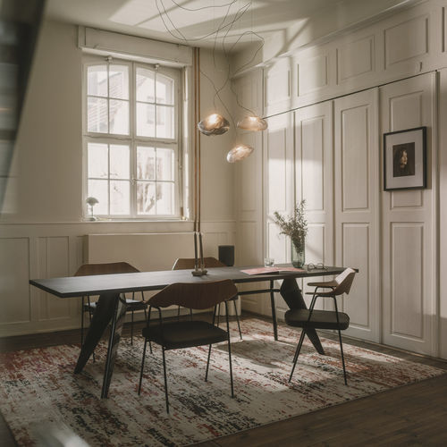 Moderner Teppich - Kalamina - DESIGNERCARPETS Drechsle - Motiv / aus Bambusfaser / Leinen