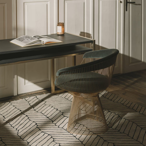 Moderner Teppich - Atlas - DESIGNERCARPETS Drechsle - Motiv / Seide / Tibetanische Wolle