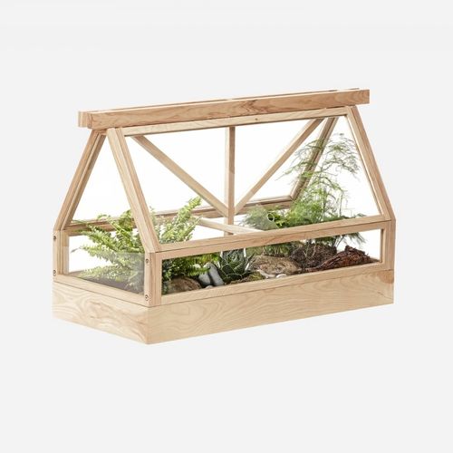 Esche-Pflanzkübel - GREENHOUSE  - DESIGN HOUSE STOCKHOLM - Metall / Glas / rechteckig