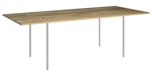 Moderner Tisch - TA14 ANTON - e15 - Nussbaum / Massivholz / geöltes Holz