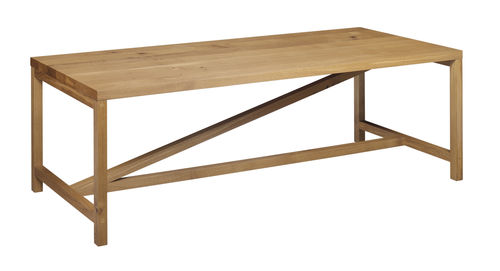 Moderner Tisch - TA21 PLATZ - e15 - Eiche / Massivholz / geöltes Holz