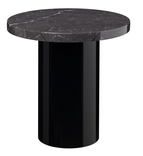 Moderner Beistelltisch - CT09 ENOKI - e15 - Stahl / Marmor / Eiche