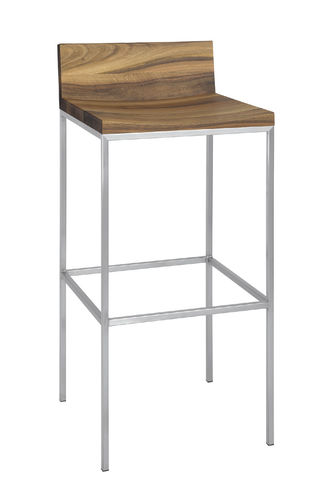 Moderner Barhocker - ST07 GRACE - e15 - Eiche / Nussbaum / geöltes Holz