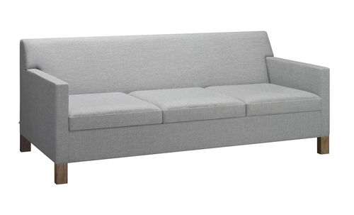 Modernes Sofa - FK09 WESTHAUSEN - e15 - Stoff / mit Armlehnen / grau