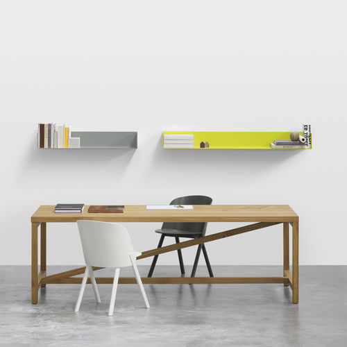 Wandmontiertes Regal - SH06 PROFIL - e15 - modern / lackiertes Aluminium / für Büro