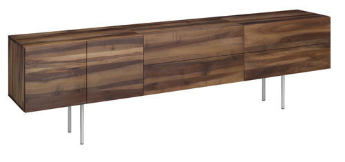 Modernes Sideboard - SB08 MAHNAZ - e15 - lackiertes Holz / Eiche / Nussbaum