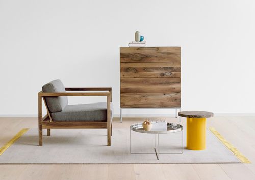 Moderner Teppich - CP03 KAVIR - e15 - einfarbig / Wolle / rechteckig