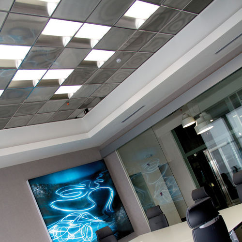 Aluminium-Zwischendecke - FLAT 24 - Atena spa - Stahl / aus Fliesen / für Büro