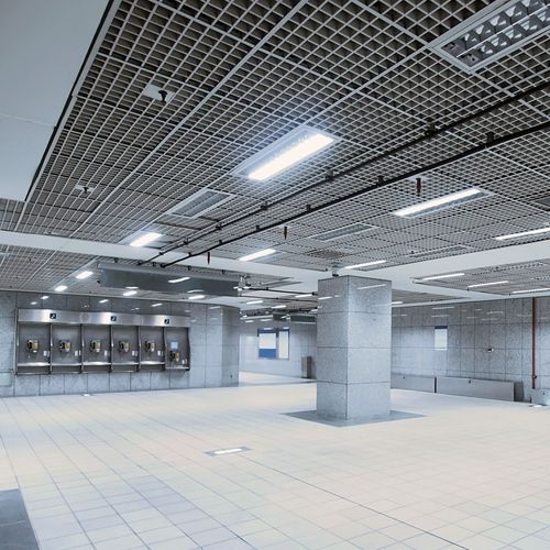 Zwischendecke aus lackiertem Aluminium - BASE 4 – T15 - Atena spa - Platten / für Konferenzraum / für den Innenraum