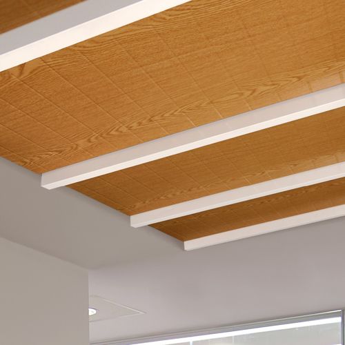 Aluminium-Akustikbaffel - MIX IN - Atena spa - Stahl / deckenmontiert / rechteckig