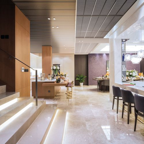 Stahl-Zwischendecke - AP - Atena spa - aus lackiertem Aluminium / Lamellen / für Wohnbereich